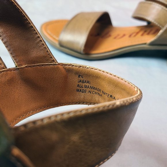 Rampage Jabari Women's Size 7.5 Faux Leather Open Toe Pumps Heels Sandals Shoes - Picture 10 of 12